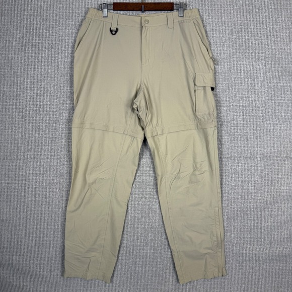 Columbia Titanium Sz L Convertible Hiking Pants‎ Cargo Lightweight Tan Gorp - Picture 1 of 16